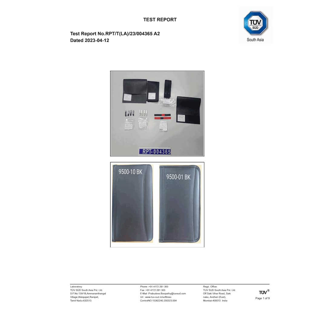 FSC&#174; Mix Millennium Leather Zippered Padfolio - 9500-10 Black