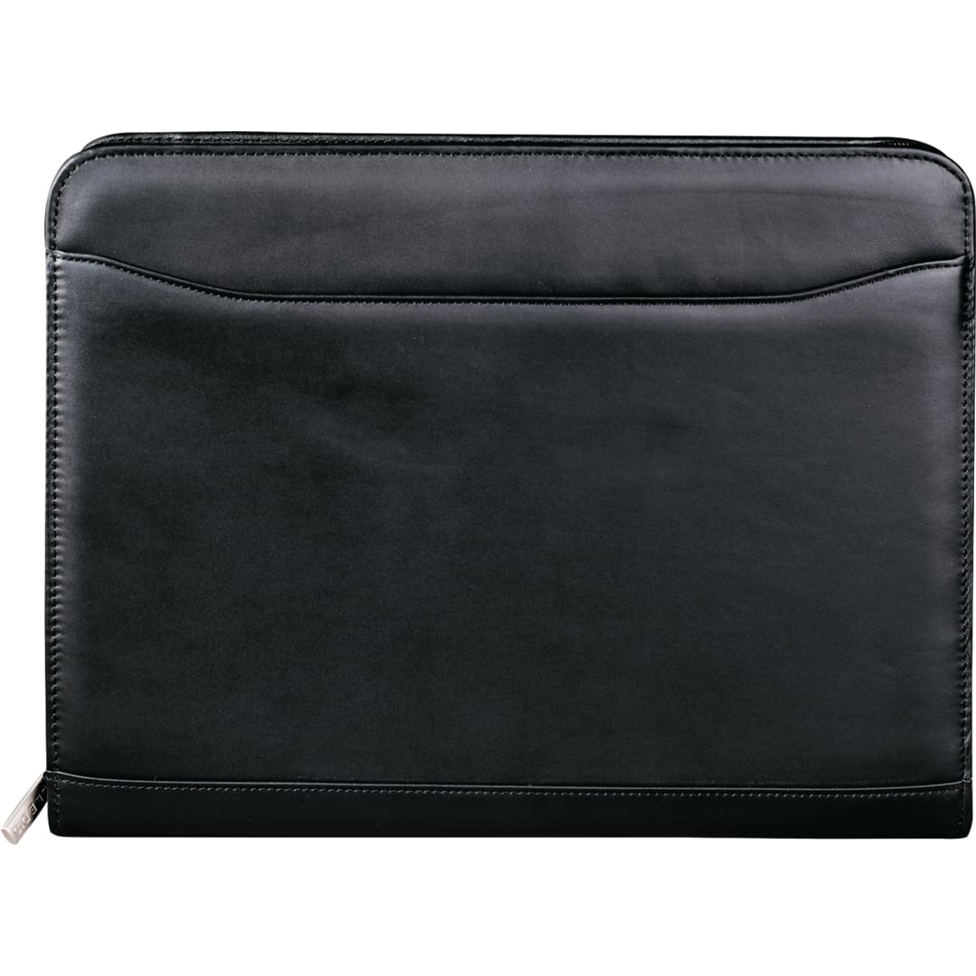 FSC&#174; Mix Millennium Leather Zippered Padfolio - 9500-10 Black