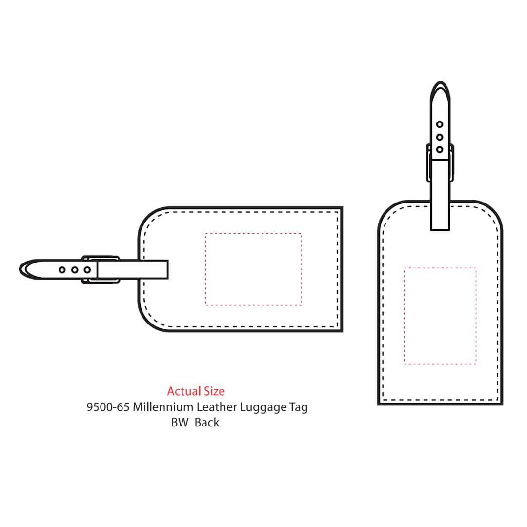 Millennium Leather Identification Tag - 9500-65 Black