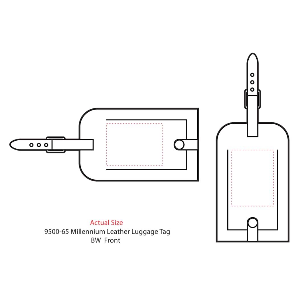 Millennium Leather Identification Tag - 9500-65 Black