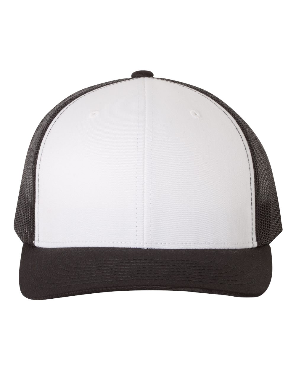 YP Classics Retro Trucker Cap - 6606 Black- White- Black