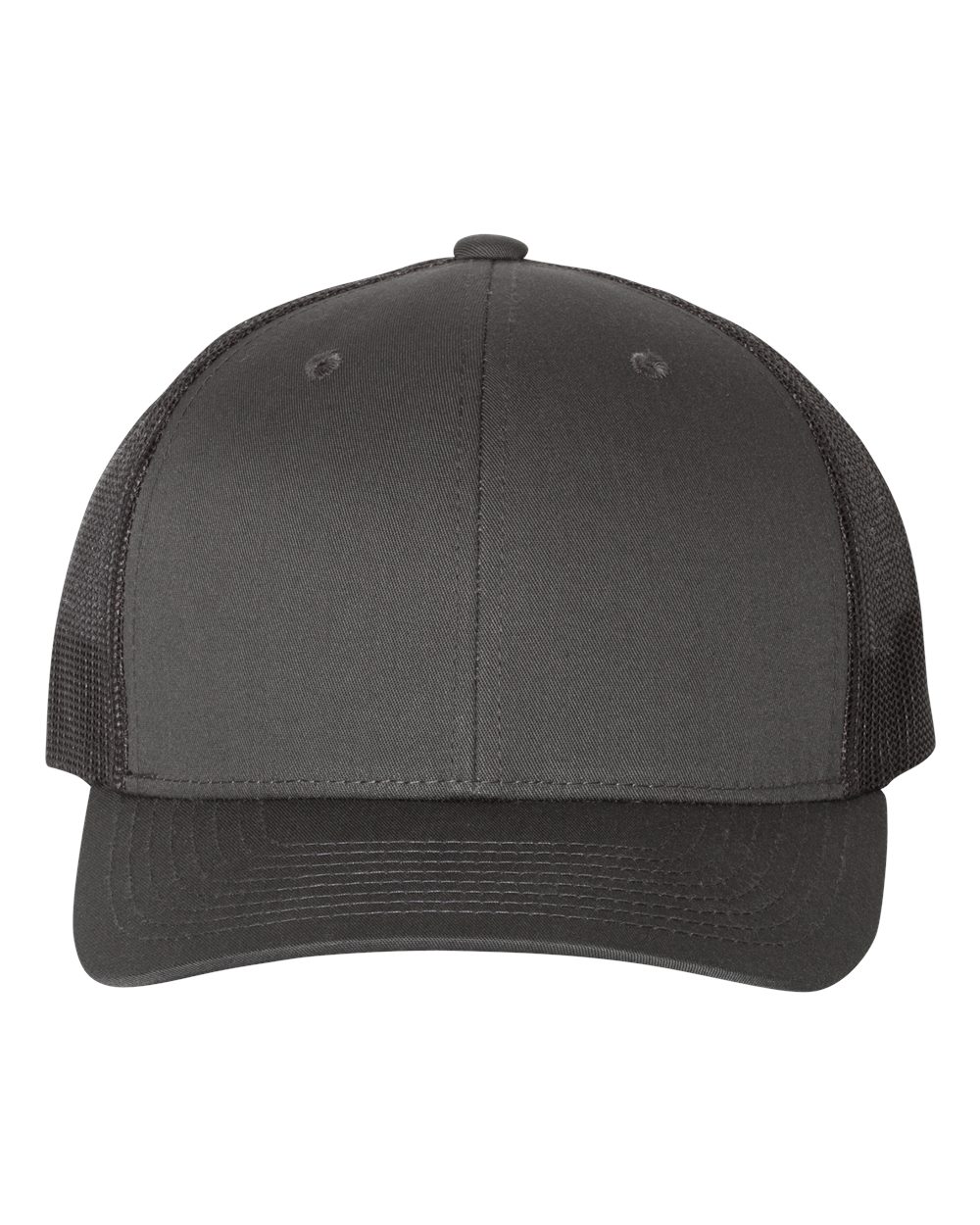 YP Classics Retro Trucker Cap - 6606 Charcoal- Black