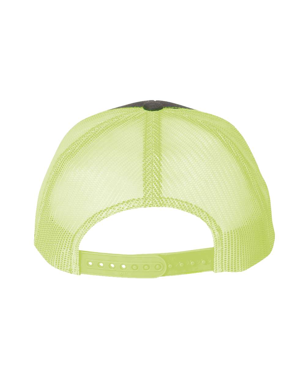 YP Classics Retro Trucker Cap - 6606 Charcoal- Neon Green