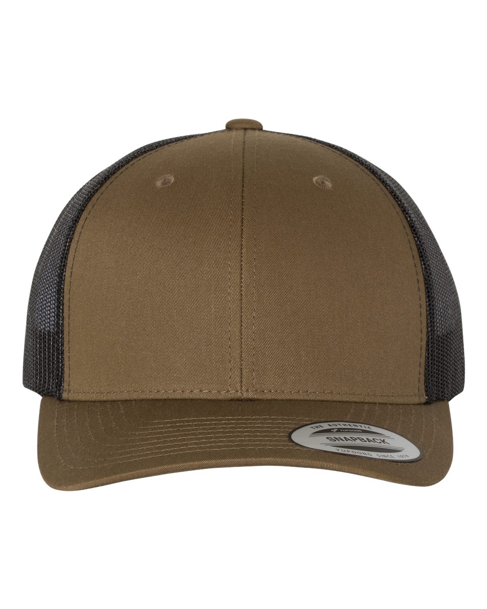 YP Classics Retro Trucker Cap - 6606 Coyote Brown- Black