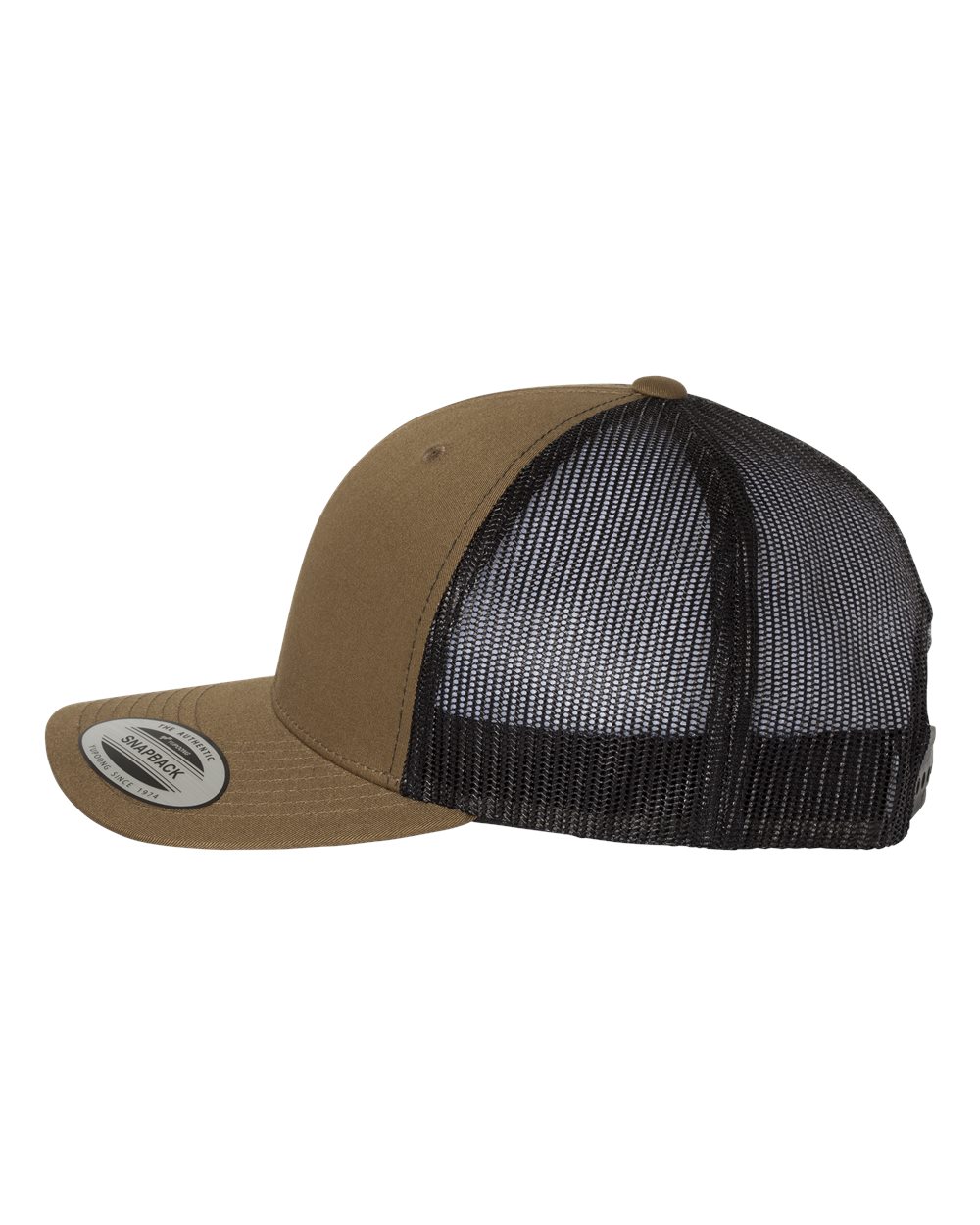 YP Classics Retro Trucker Cap - 6606 Coyote Brown- Black