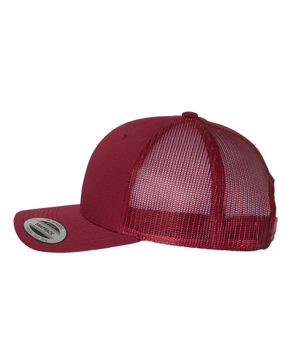 YP Classics Retro Trucker Cap - 6606 Cranberry
