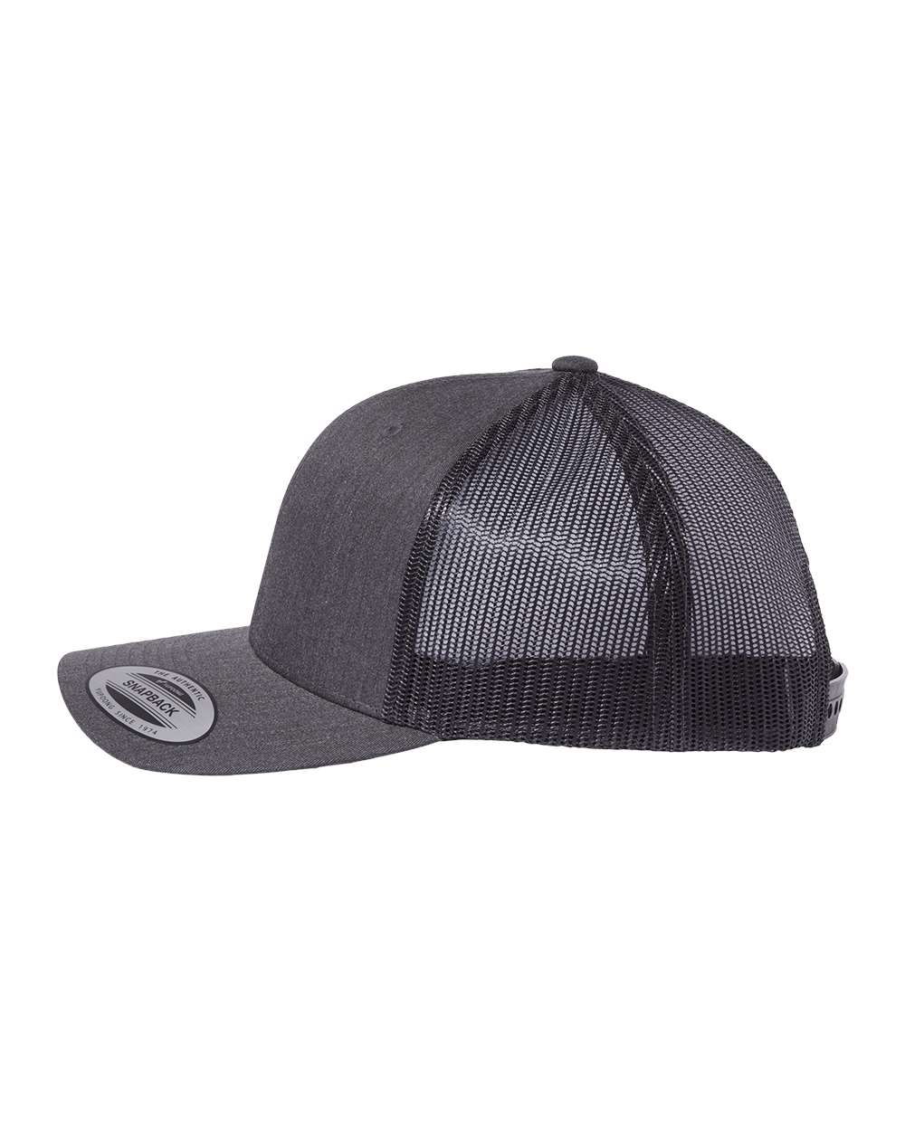 YP Classics Retro Trucker Cap - 6606 Dark Heather Grey