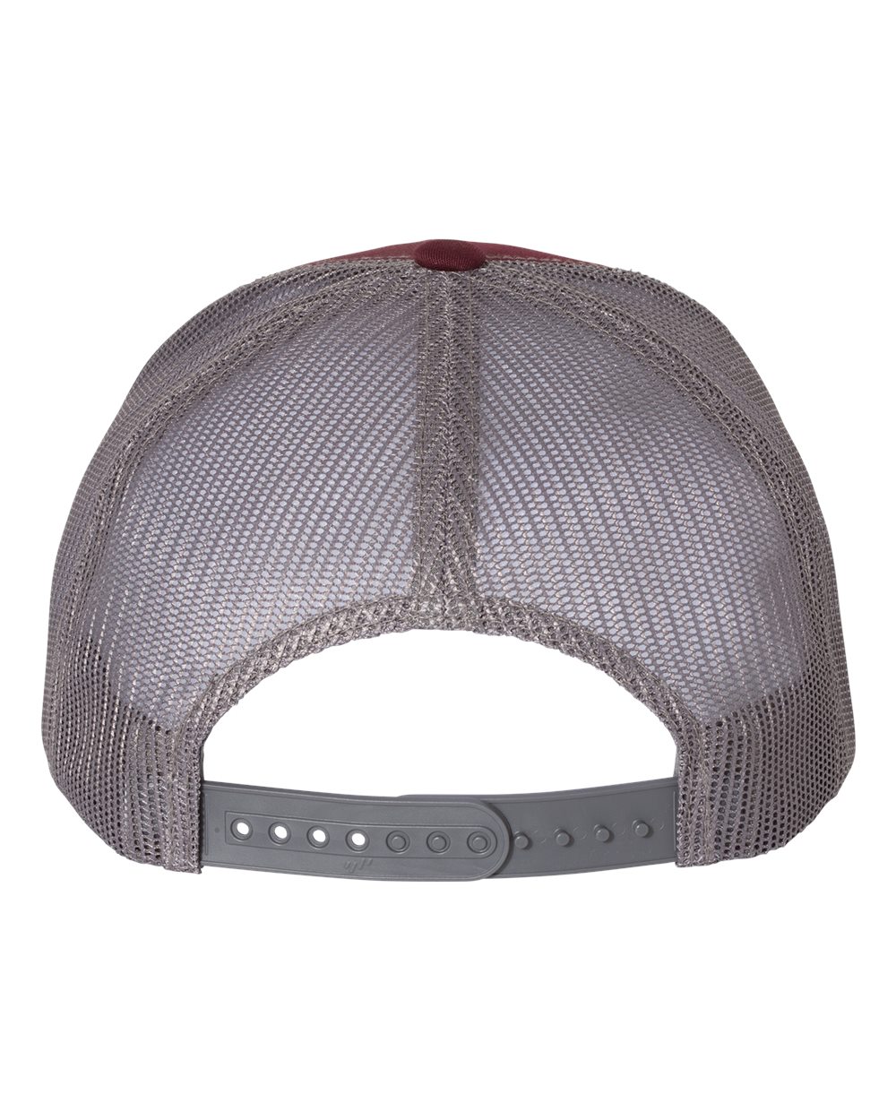 YP Classics Retro Trucker Cap - 6606 Maroon- Grey