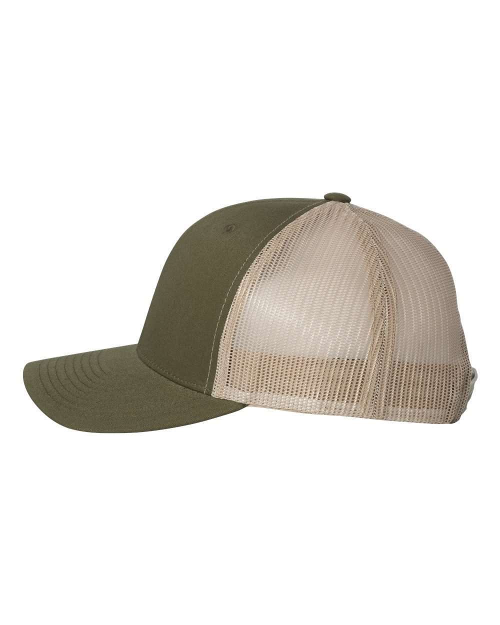 YP Classics Retro Trucker Cap - 6606 Moss- Khaki