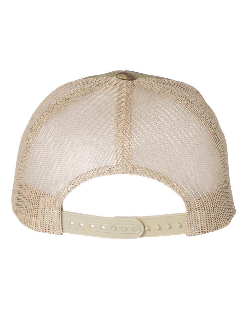 YP Classics Retro Trucker Cap - 6606 Multicam Green- Khaki