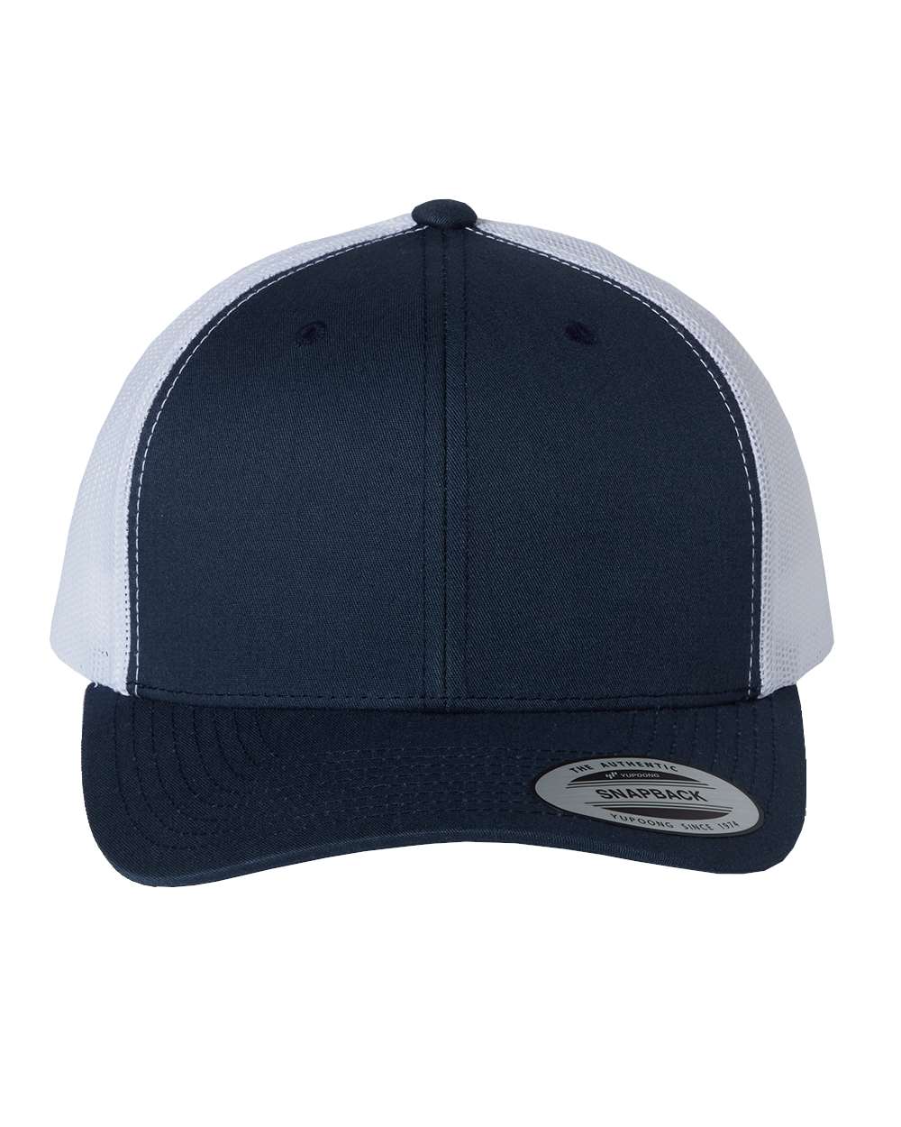YP Classics Retro Trucker Cap - 6606 Navy- White