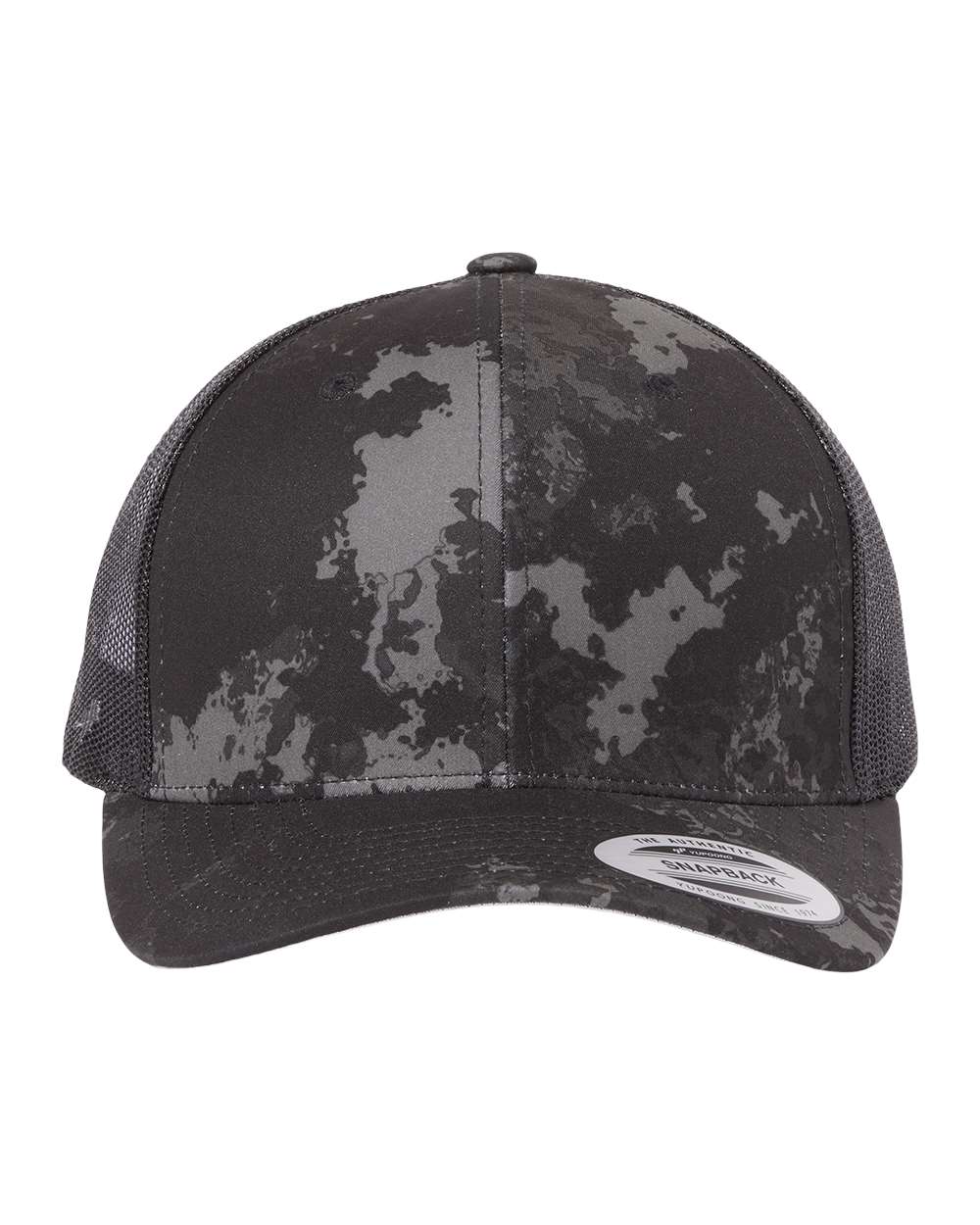 YP Classics Retro Trucker Cap - 6606 Poseidon Black