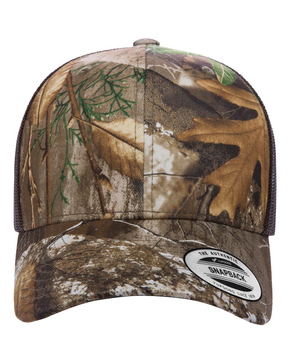 YP Classics Retro Trucker Cap - 6606 Realtree Edge- Brown