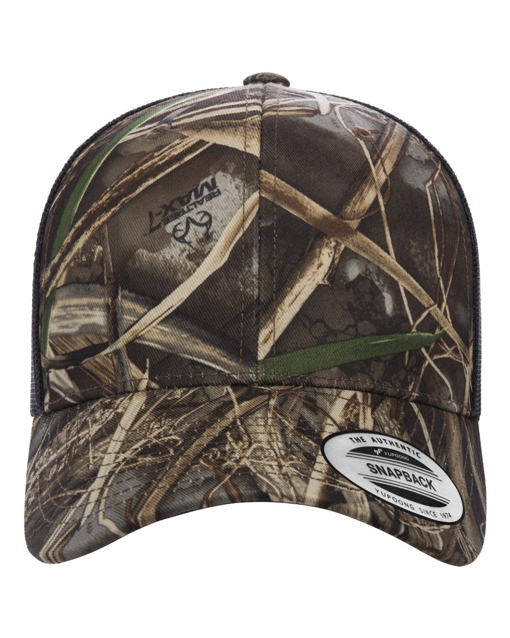 YP Classics Retro Trucker Cap - 6606 Realtree Max7- Brown