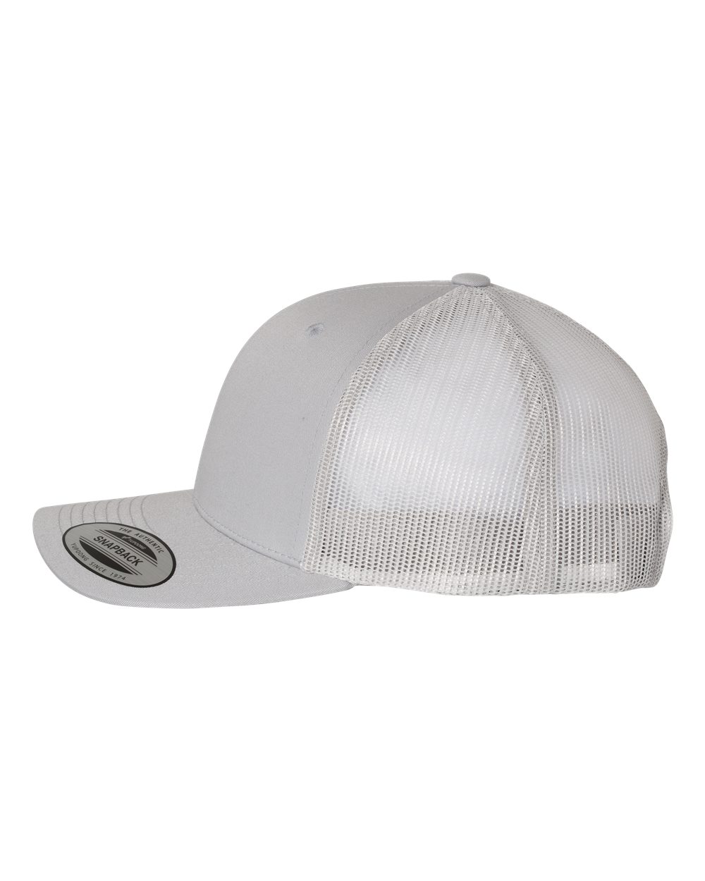 YP Classics Retro Trucker Cap - 6606 Silver