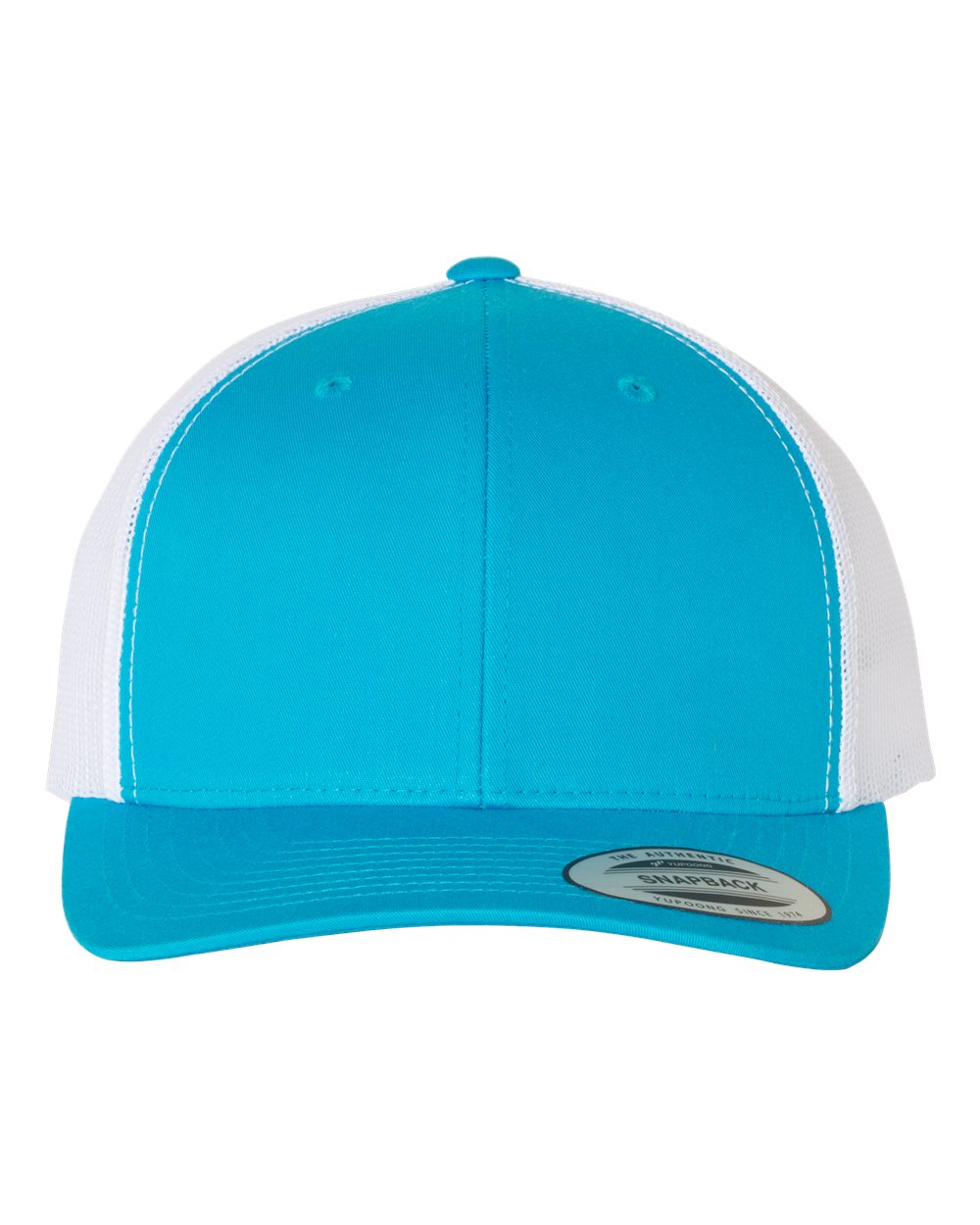YP Classics Retro Trucker Cap - 6606 Turquoise- White