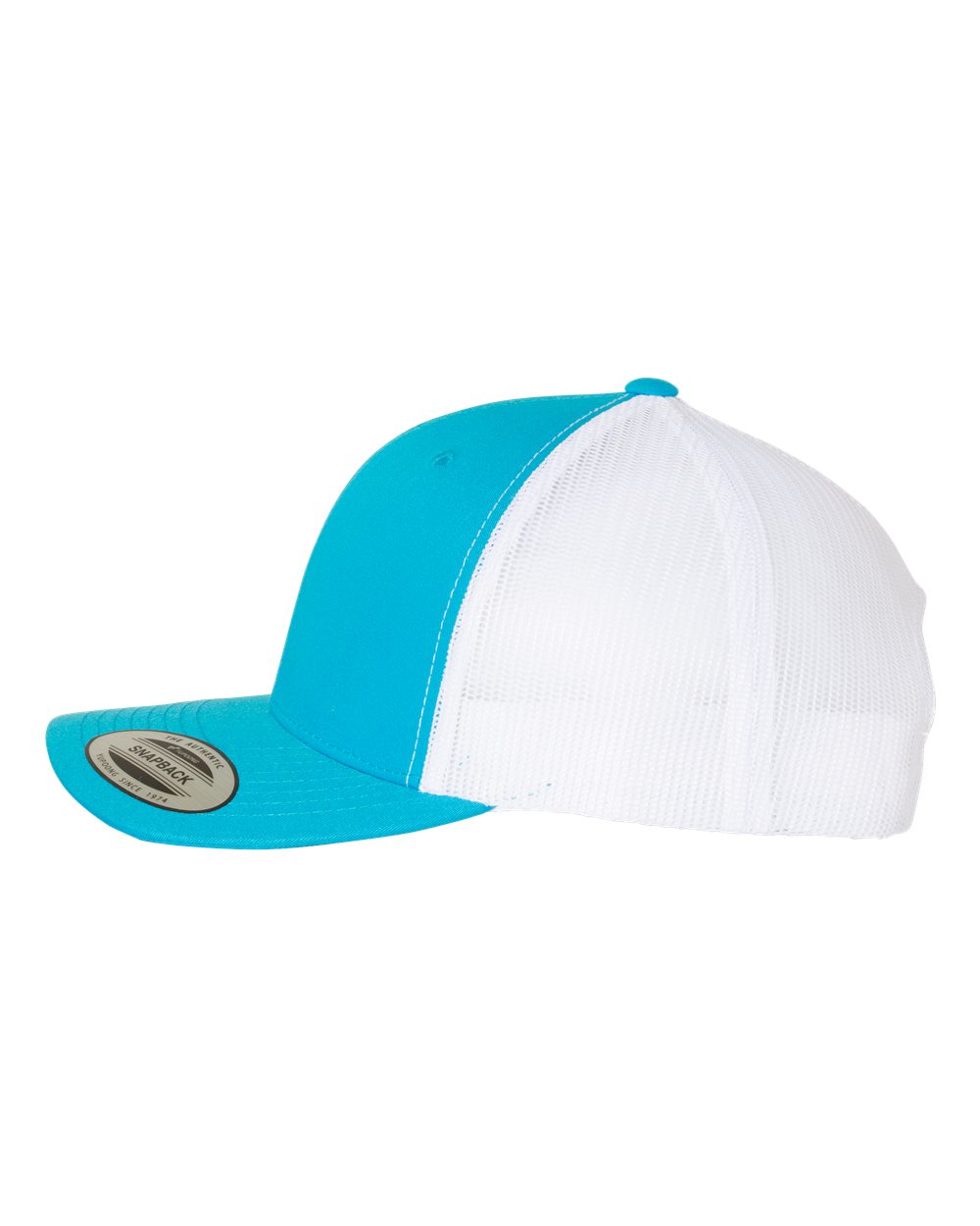 YP Classics Retro Trucker Cap - 6606 Turquoise- White