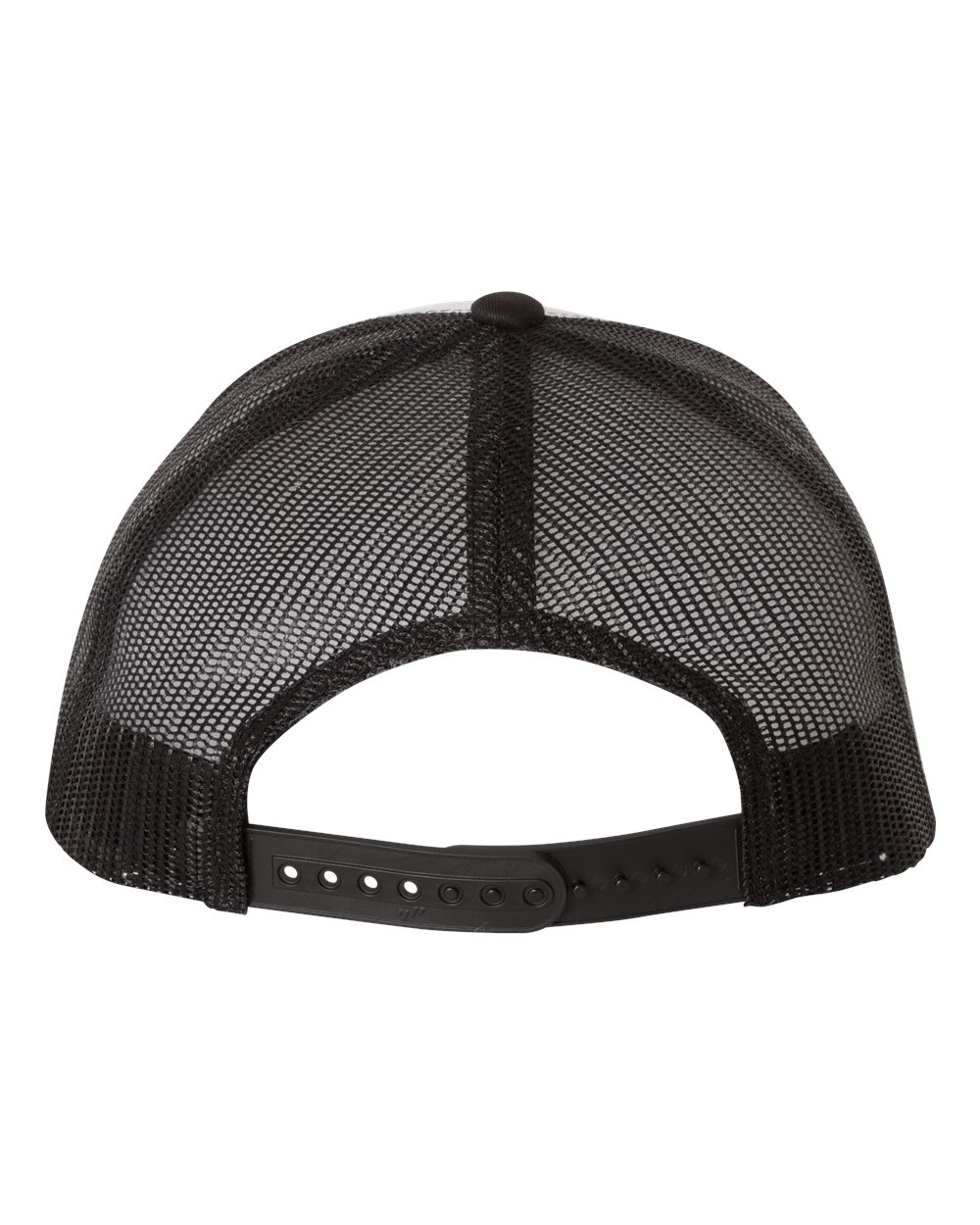 YP Classics Retro Trucker Cap - 6606 Black- White- Black
