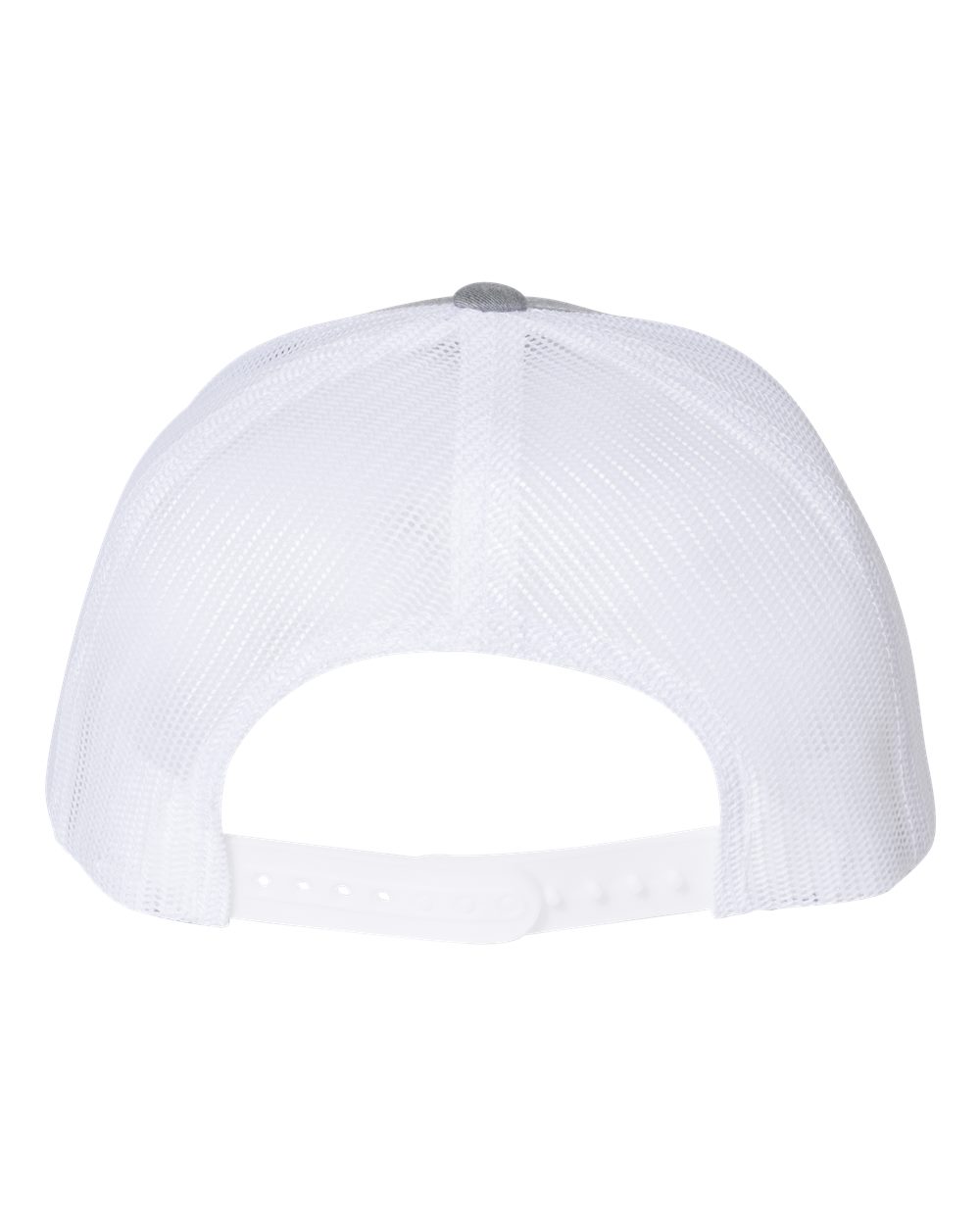 YP Classics Retro Trucker Cap - 6606 Heather Grey- White