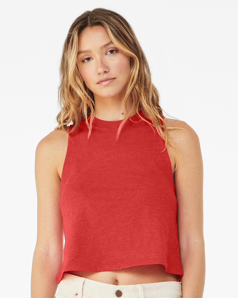 BELLA + CANVAS Women's Racerback Crop Tank - 6682