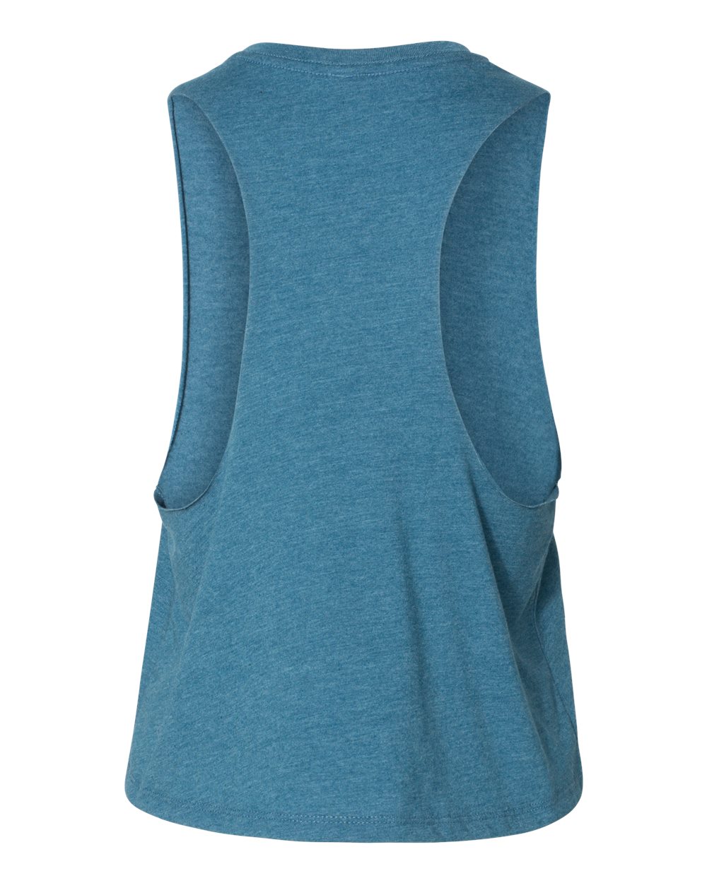BELLA + CANVAS Women's Racerback Crop Tank - 6682 Heather Deep Teal