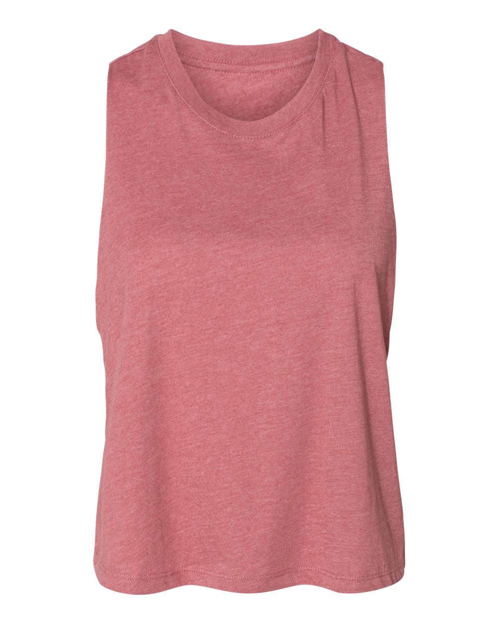 BELLA + CANVAS Women's Racerback Crop Tank - 6682 Heather Mauve