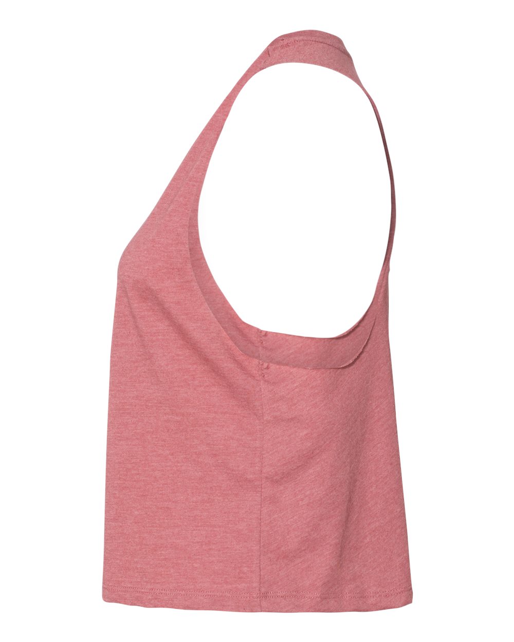 BELLA + CANVAS Women's Racerback Crop Tank - 6682 Heather Mauve