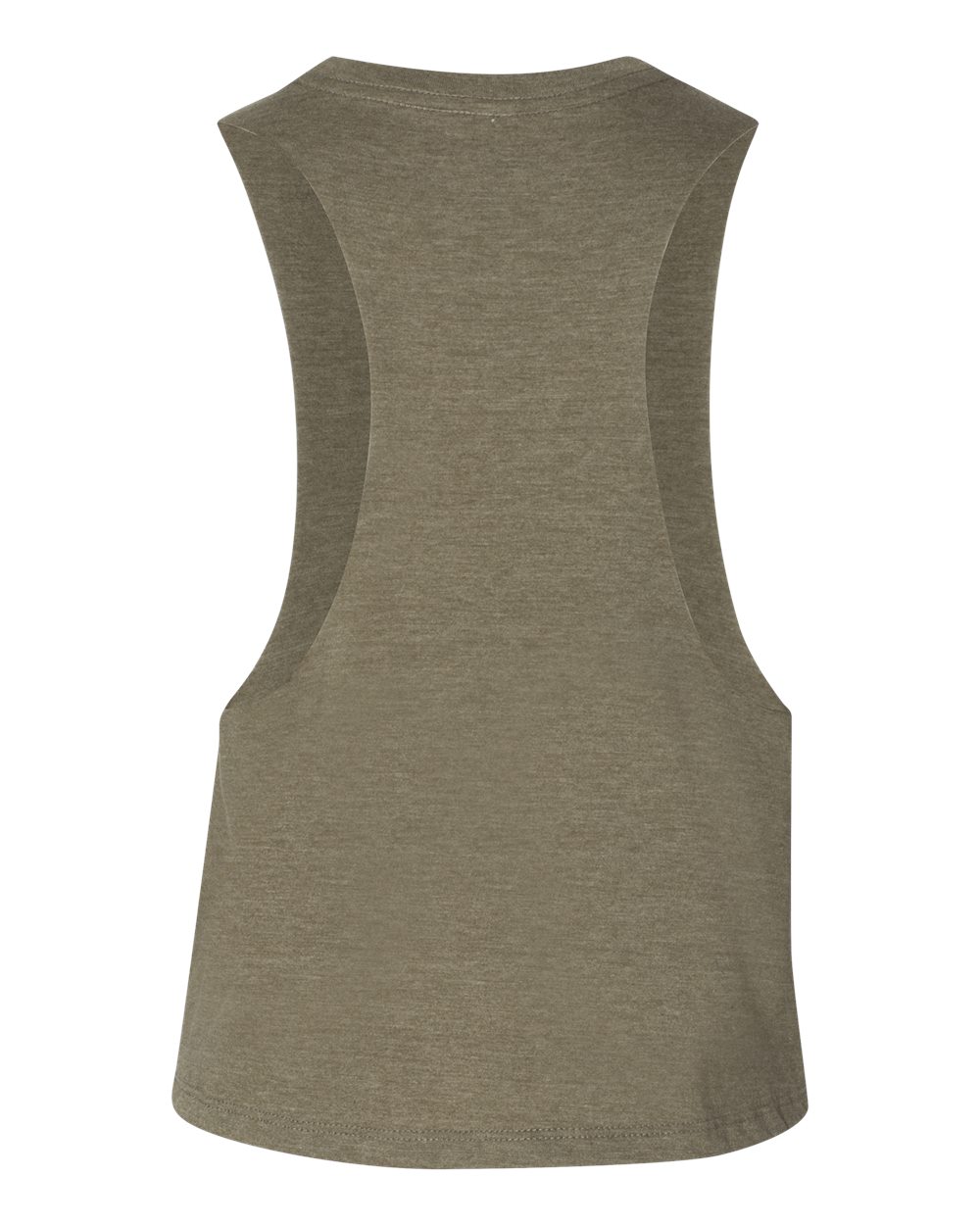BELLA + CANVAS Women's Racerback Crop Tank - 6682 Heather Olive