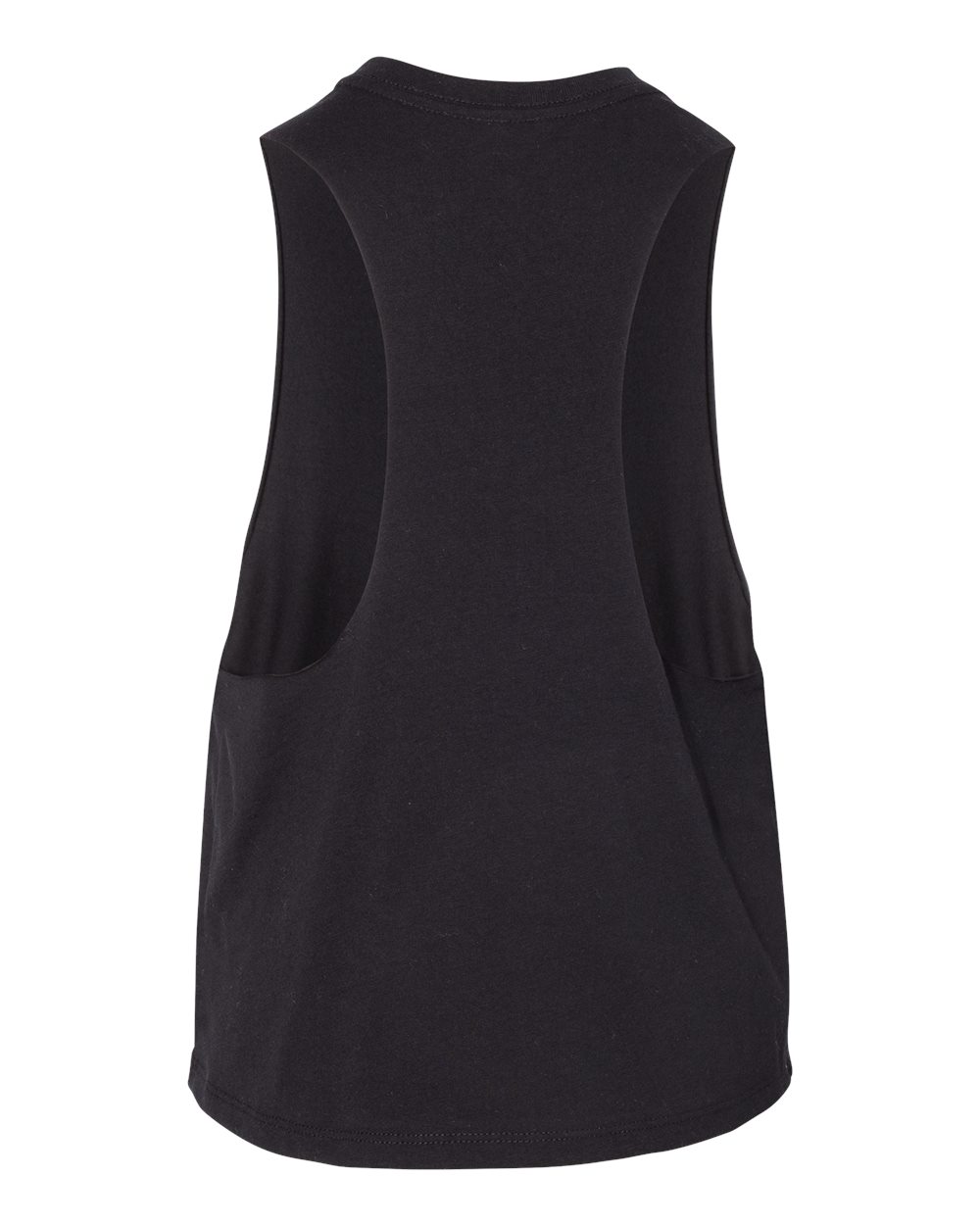 BELLA + CANVAS Women's Racerback Crop Tank - 6682 Solid Black Blend