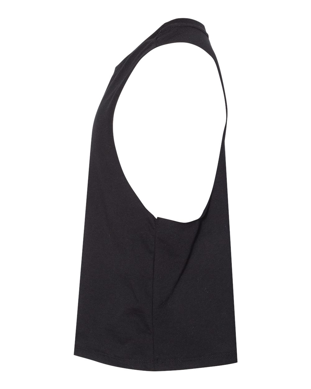 BELLA + CANVAS Women's Racerback Crop Tank - 6682 Solid Black Blend