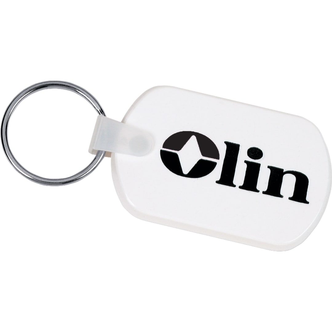 Rectangular Soft Key Tag - SM-2360 White