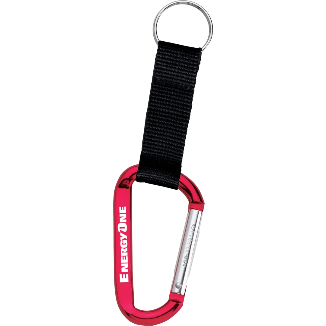 Large Carabiner Key Ring - SM-2373 Red