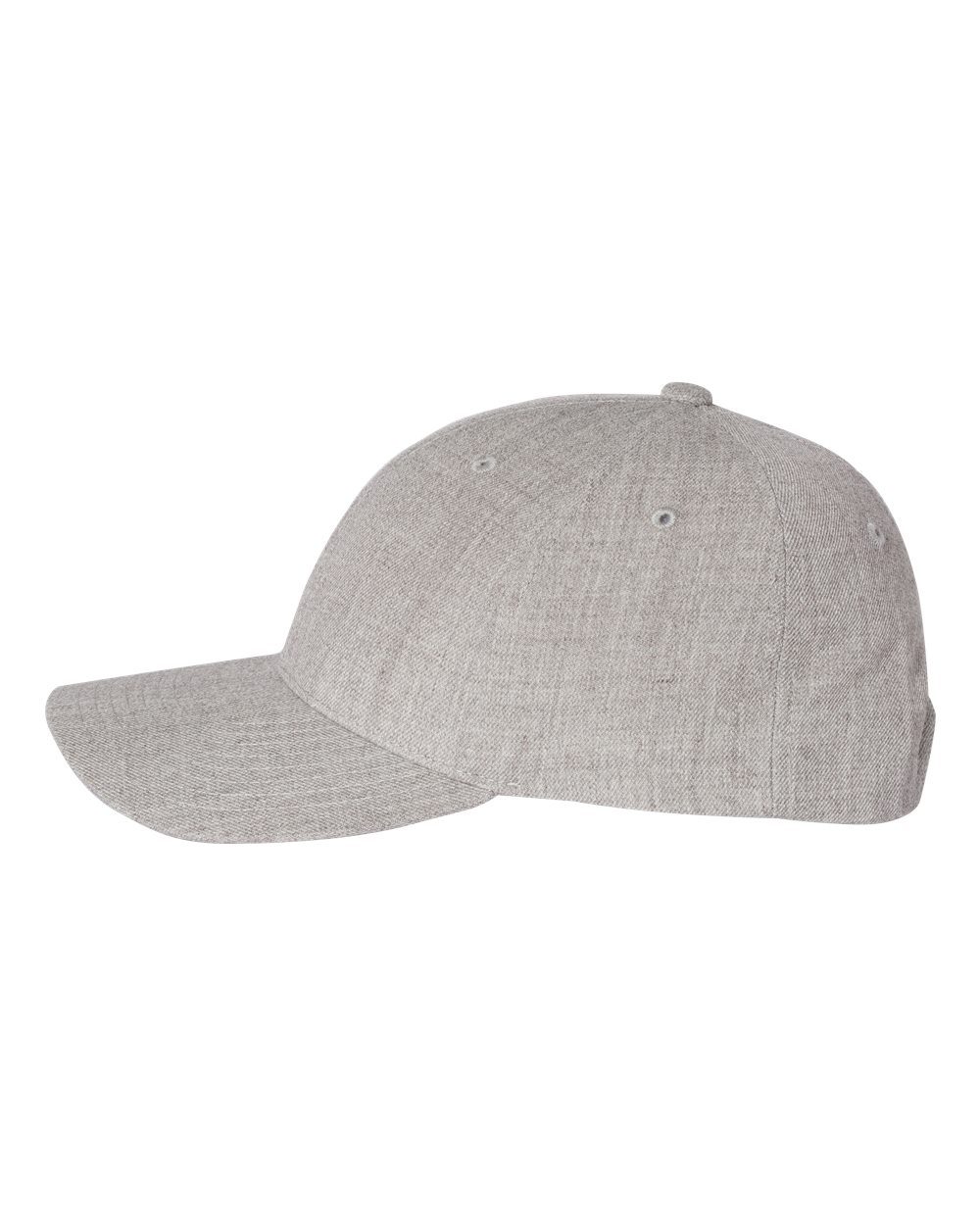YP Classics Premium Curved Bill Snapback Cap - 6789M Heather Grey