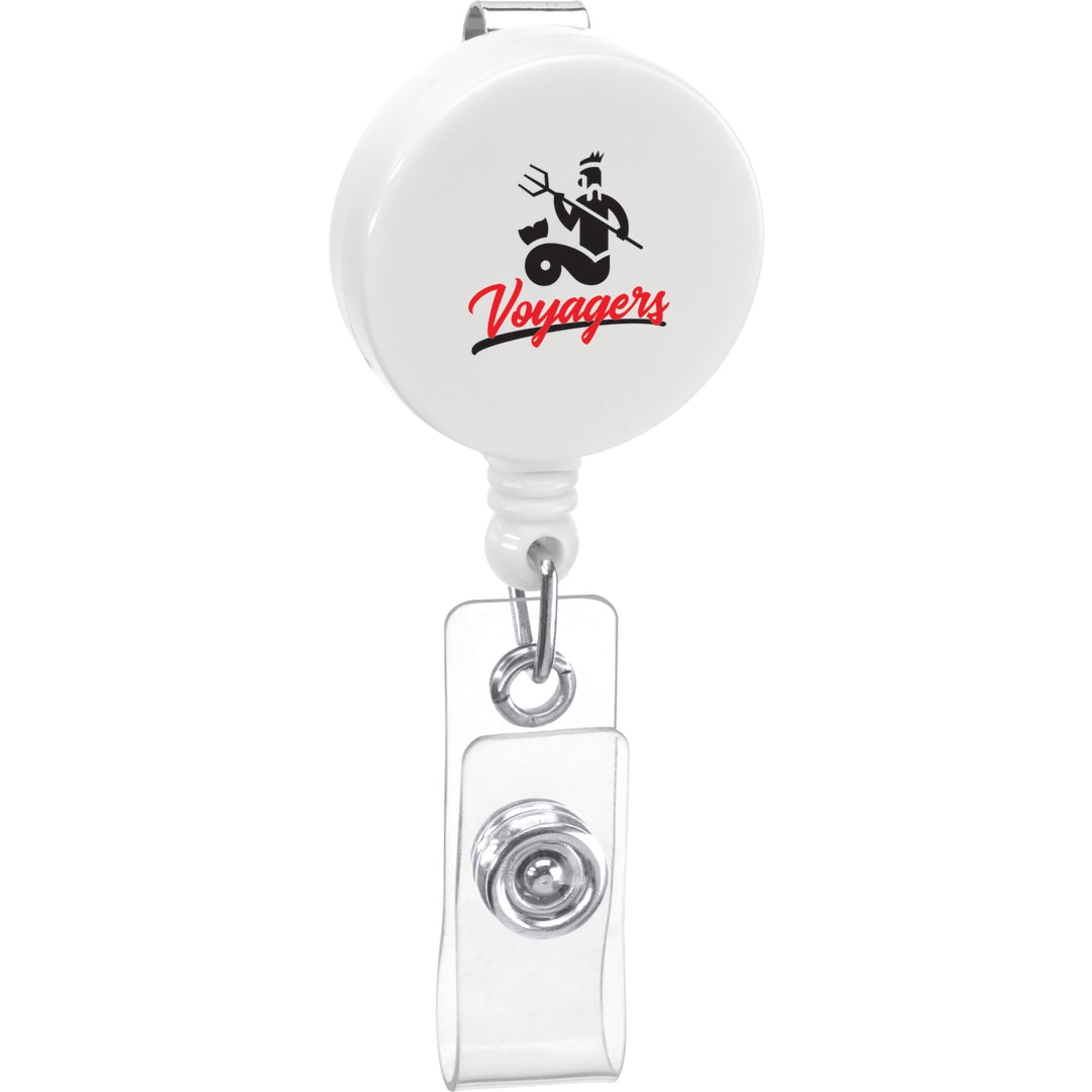 Round Badge Holder - SM-2406 White