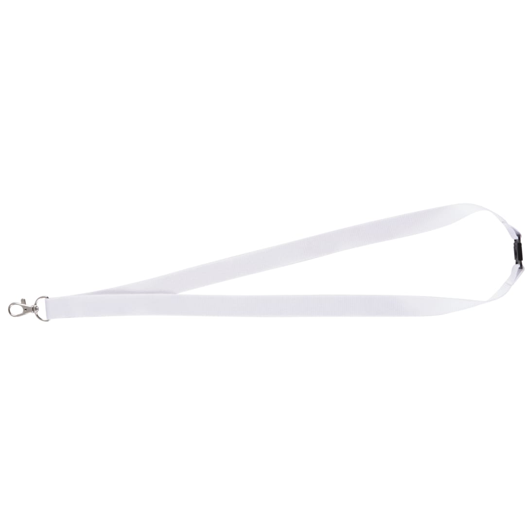Lanyard with Lobster Clip - SM-2425 White