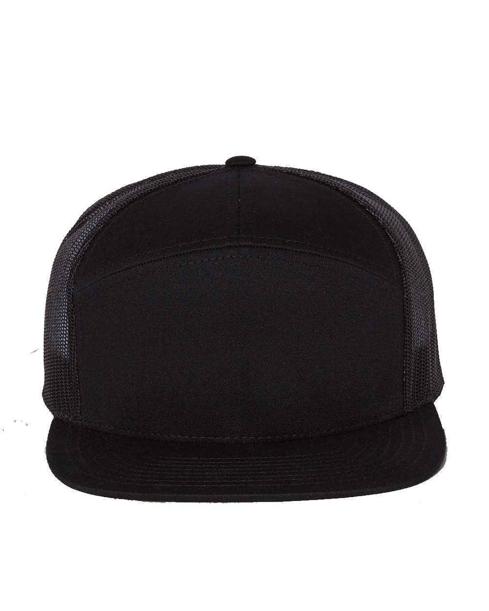 Richardson Seven-Panel Trucker Cap - 168 - 168CD Black