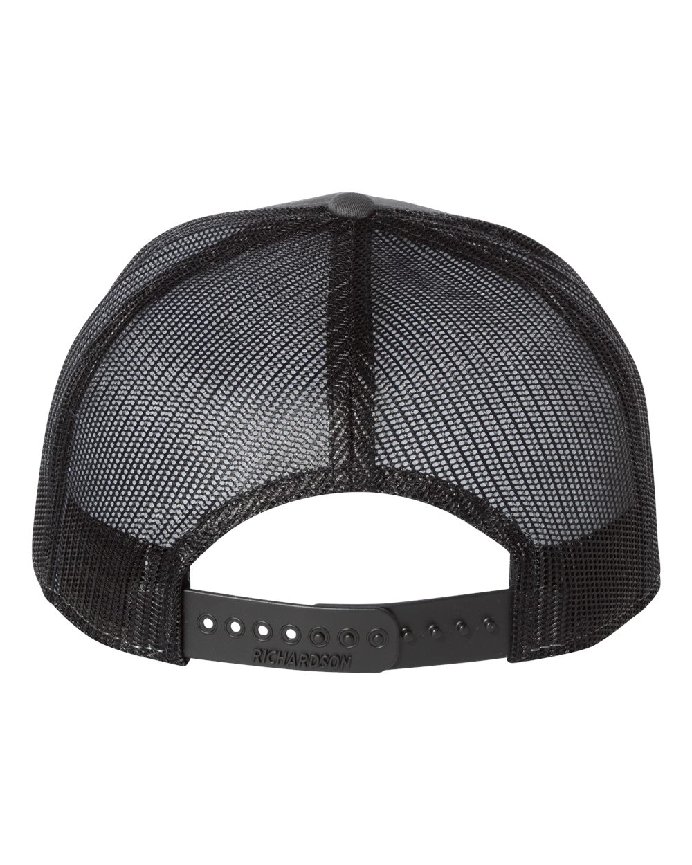 Richardson Seven-Panel Trucker Cap - 168 - 168CD Charcoal- Black
