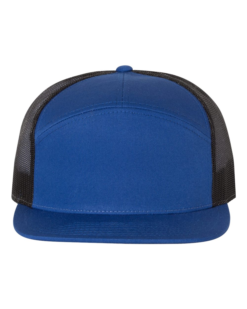 Richardson Seven-Panel Trucker Cap - 168 - 168CD Royal- Black
