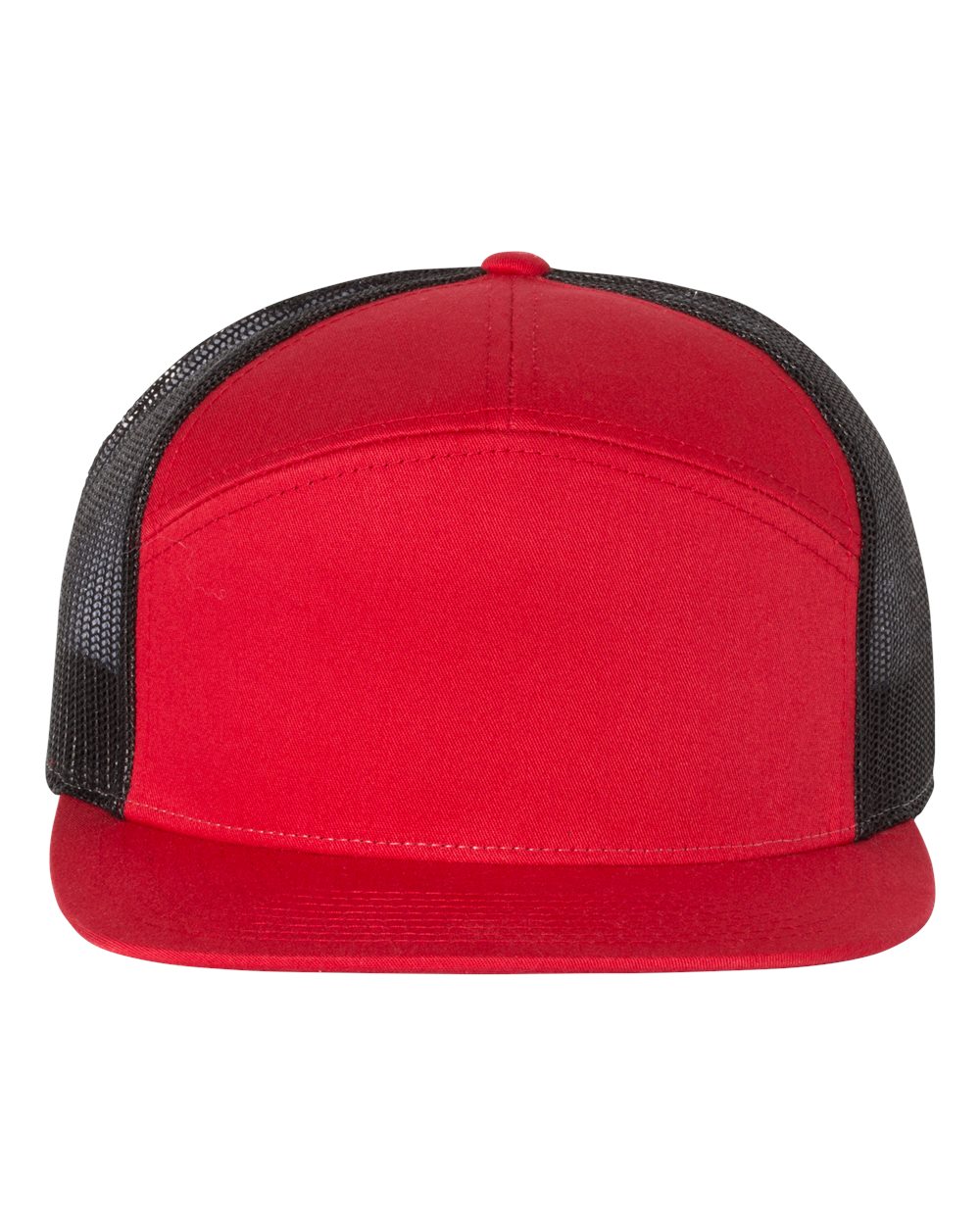 Richardson Seven-Panel Trucker Cap - 168 - 168CD Red- Black