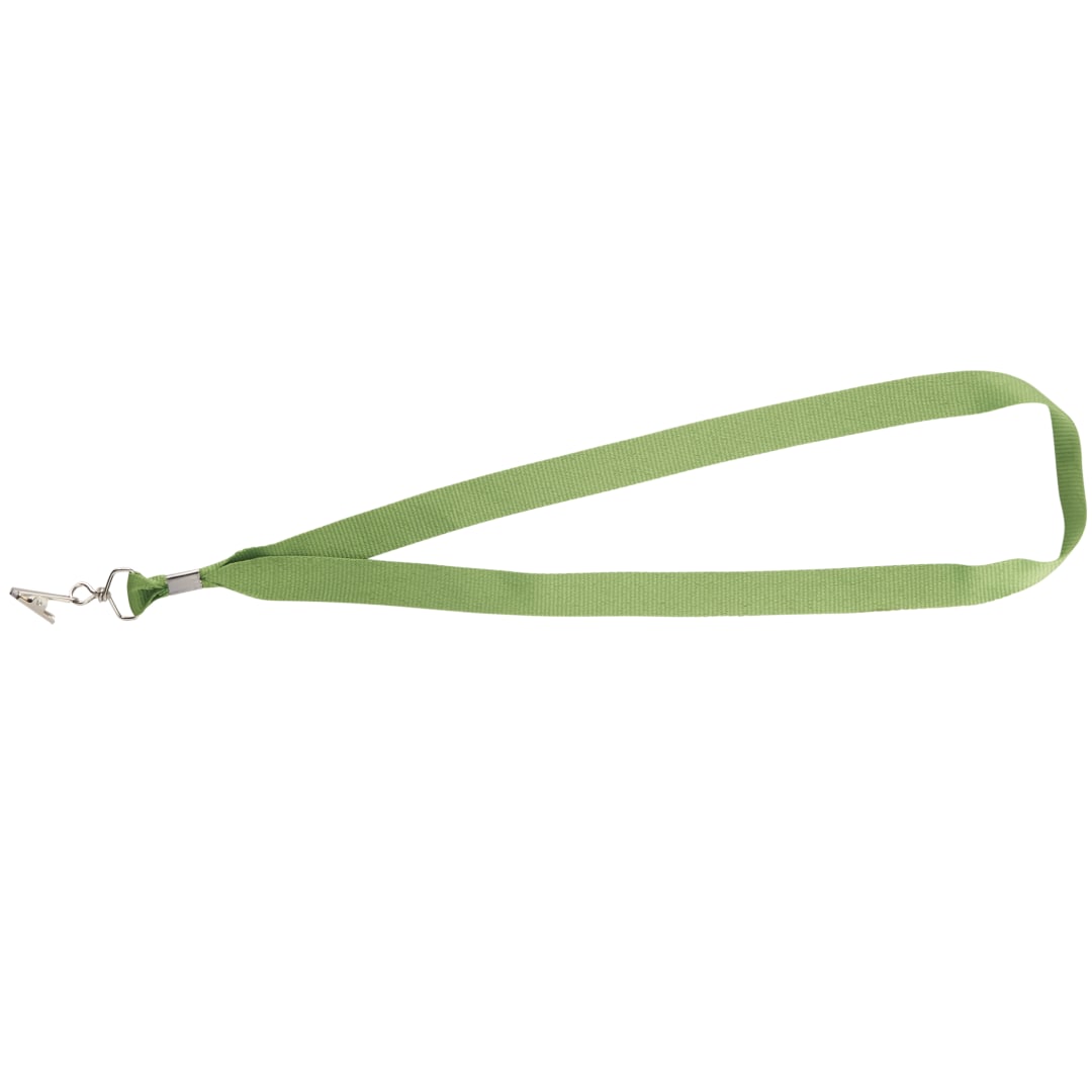 Lanyard with Bulldog Clip - SM-2428 Green