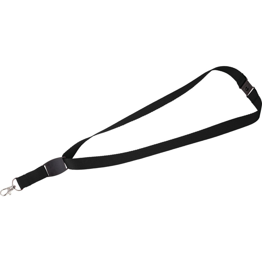 Flat Panel Lanyard - SM-2448 Black