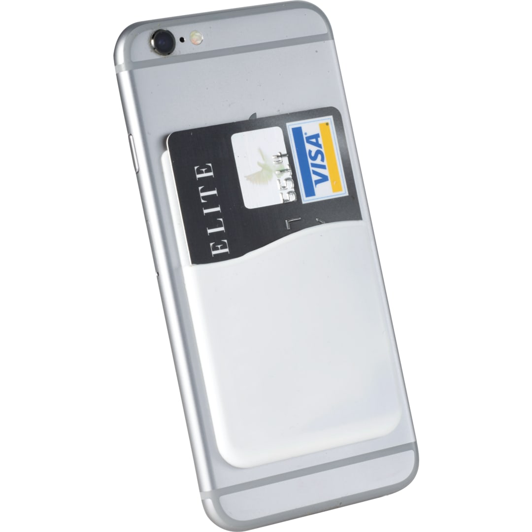 Bullet Slim Silicone Card Wallet - SM-2557 White