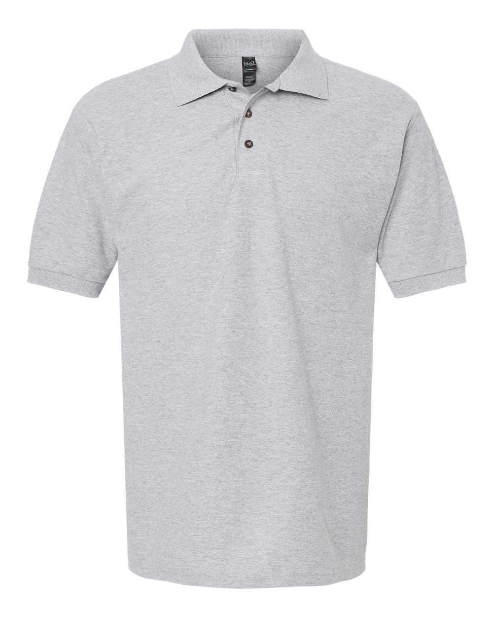 M&O Ring-Spun Piqué Polo - 7002 - 7002M Athletic Grey
