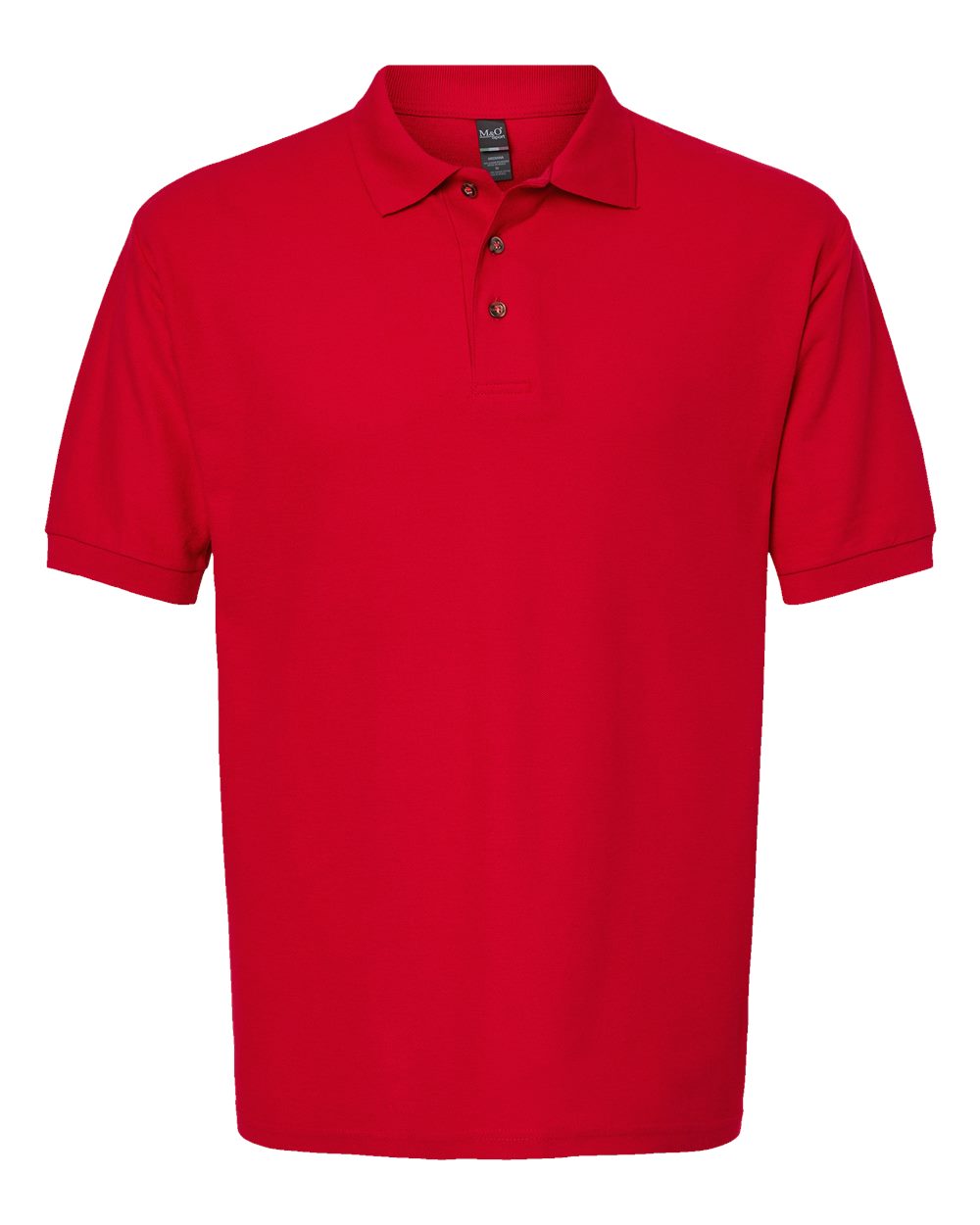 M&O Ring-Spun Piqué Polo - 7002 - 7002M Bright Red