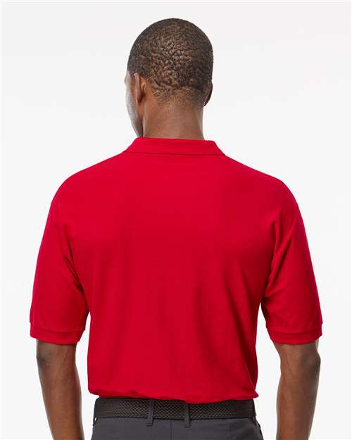 M&O Ring-Spun Piqué Polo - 7002 - 7002M Bright Red