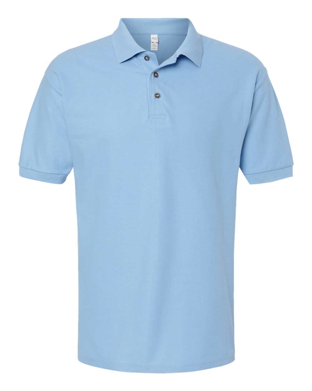 M&O Ring-Spun Piqué Polo - 7002 - 7002M Light Blue