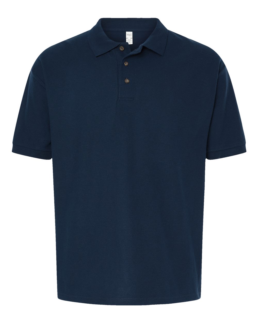 M&O Ring-Spun Piqué Polo - 7002 - 7002M Navy