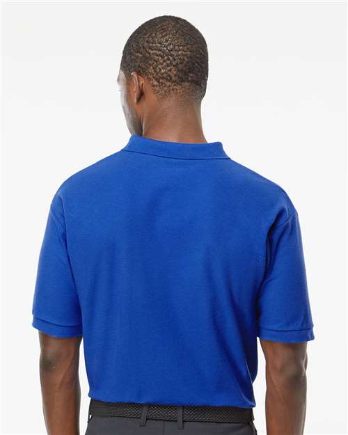 M&O Ring-Spun Piqué Polo - 7002 - 7002M Royal