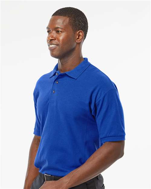 M&O Ring-Spun Piqué Polo - 7002 - 7002M Royal