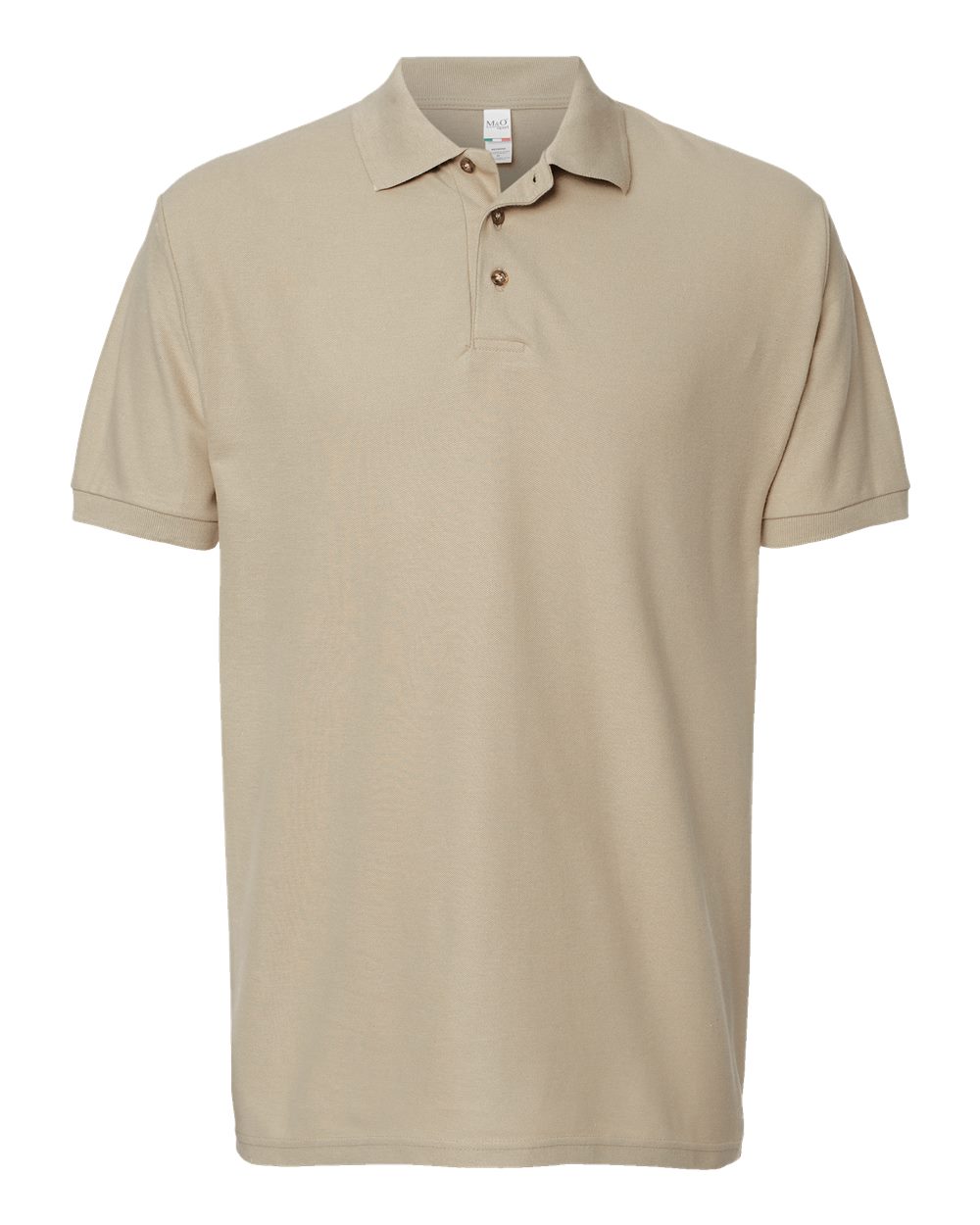 M&O Ring-Spun Piqué Polo - 7002 - 7002M Sand